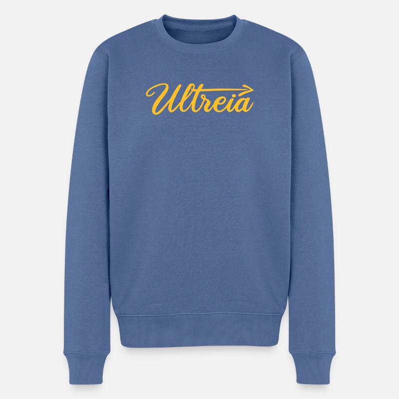 Ultreia | Flèche | Camino de Santiago | Chemin de Saint-Jacques - Pull Premium bio Homme - bleu pigeon