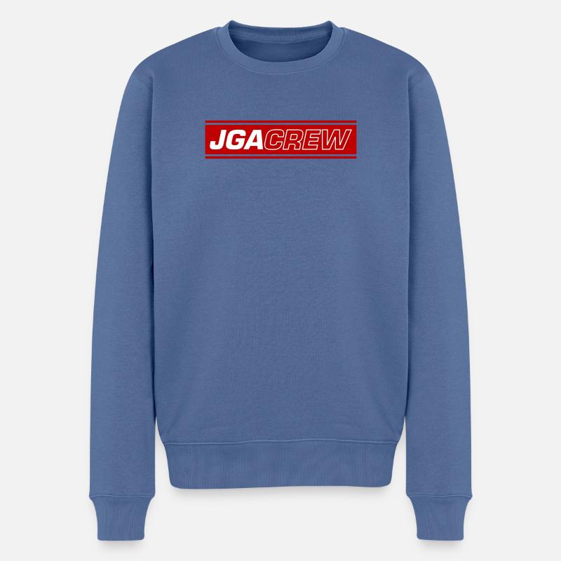 Jga Crew Junggesellen Abschied - Männer Premium Bio Pullover - Taubenblau