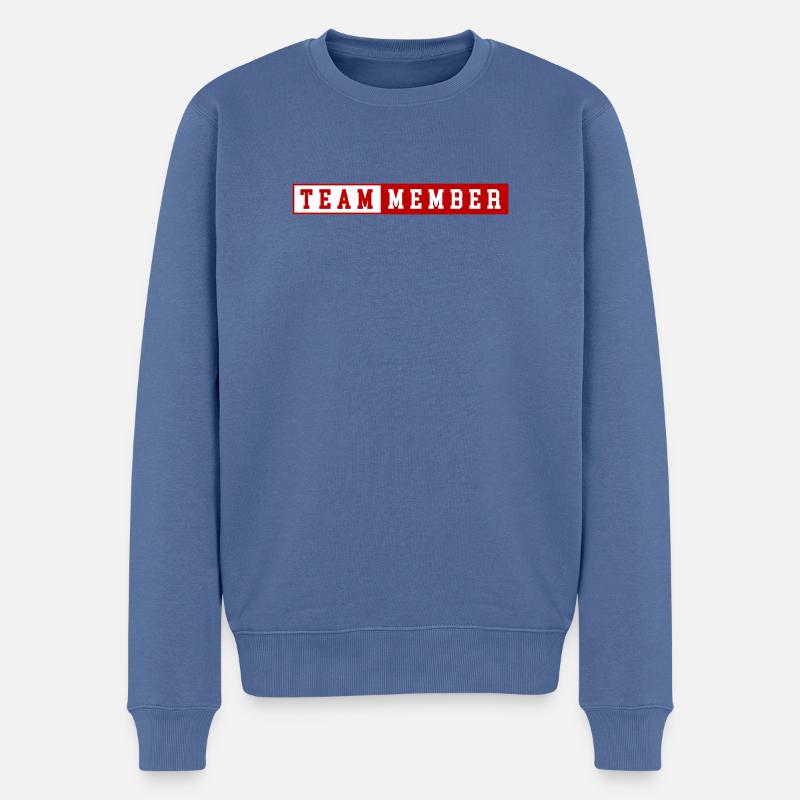 Équipier - Pull Premium bio Homme - bleu pigeon