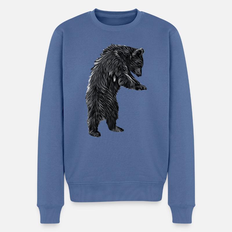 POPEYE Werkbank SW - Männer Premium Bio Pullover - Taubenblau