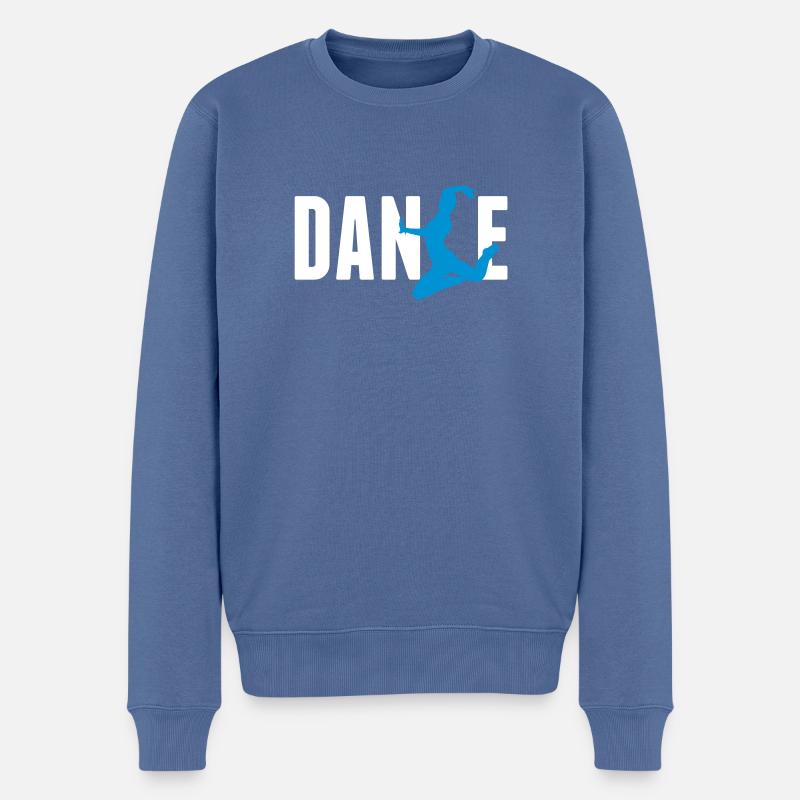 dance - Männer Premium Bio Pullover - Taubenblau