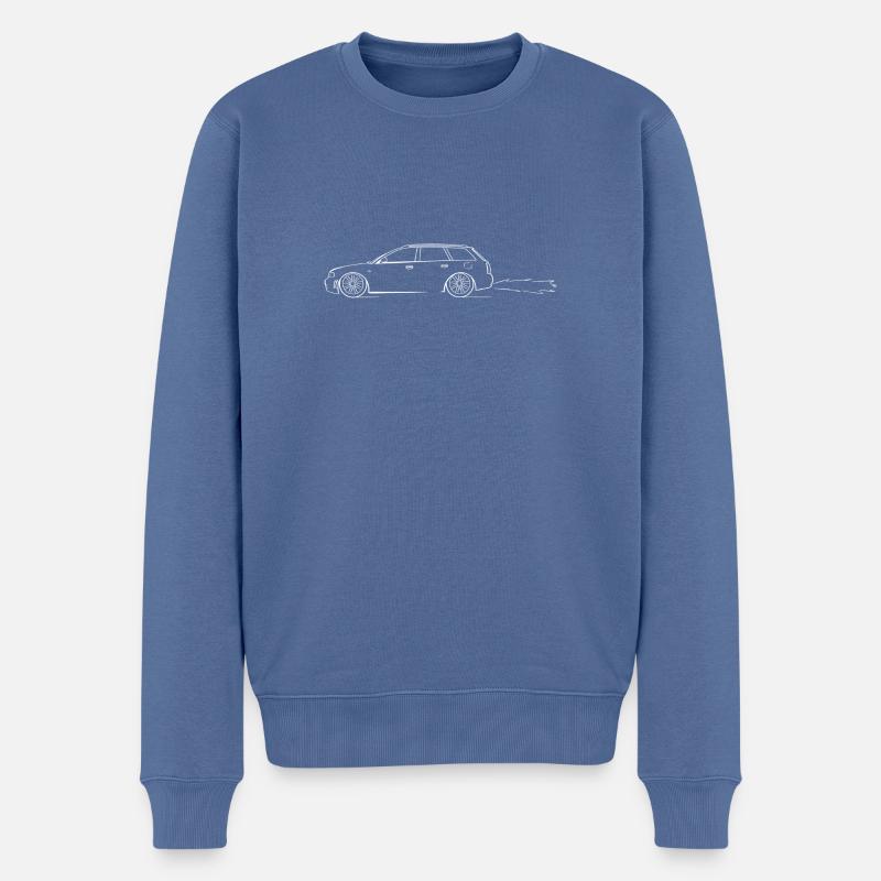RS4 B5 - Qu’est-ce que c’est que ce break ??! - Pull Premium bio Homme - bleu pigeon