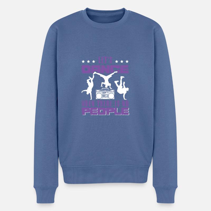 Breakdance Danse - Pull Premium bio Homme - bleu pigeon