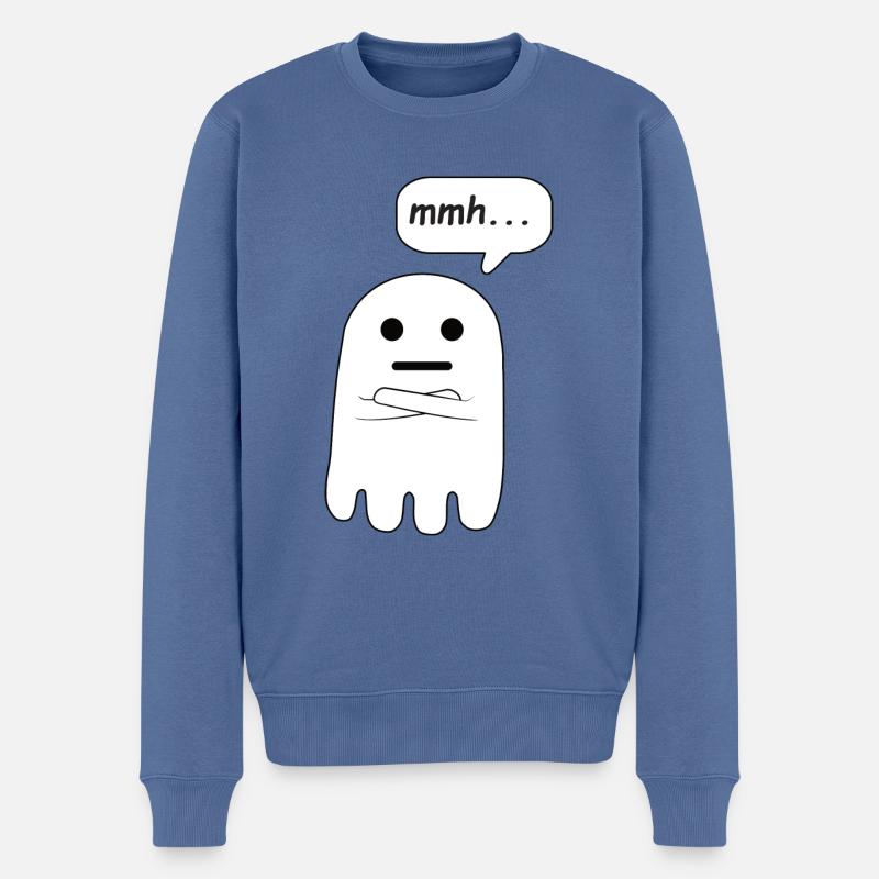 Mmmmh - Männer Premium Bio Pullover - Taubenblau