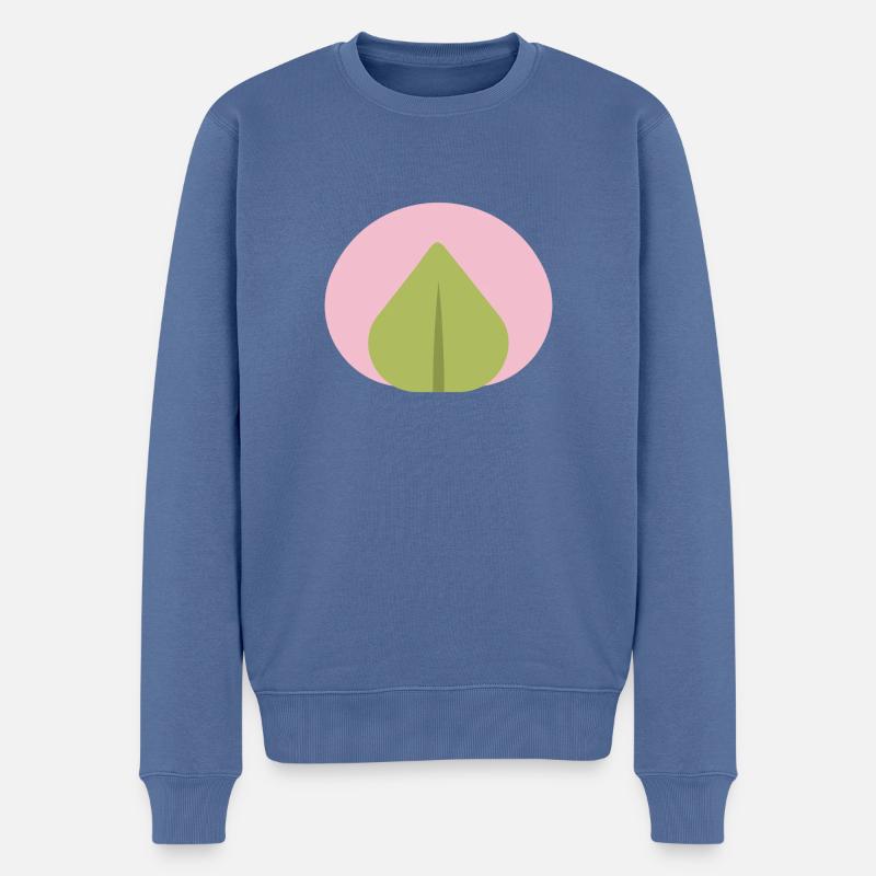 Sakura Mochi - Pull Premium bio Homme - bleu pigeon