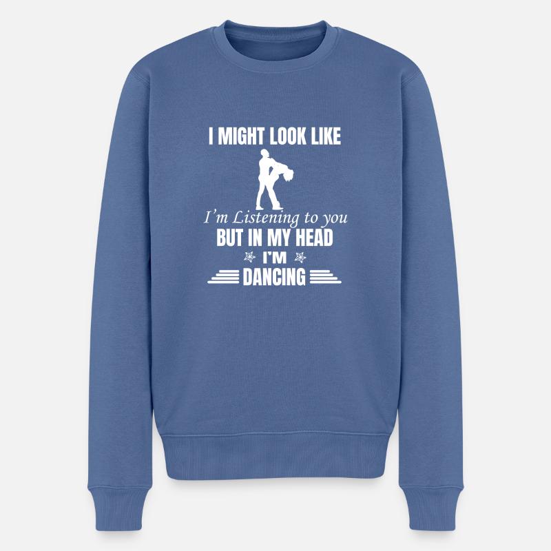 Danse Musique de danse - Pull Premium bio Homme - bleu pigeon