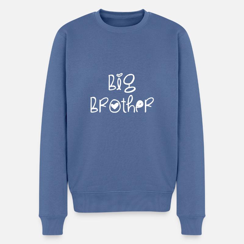 Big Brother - Männer Premium Bio Pullover - Taubenblau
