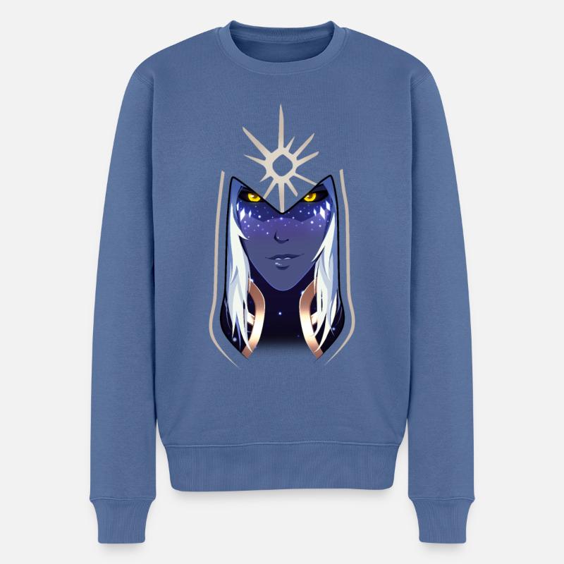 Der Drachenprinz - Aaravos - Männer Premium Bio Pullover - Taubenblau