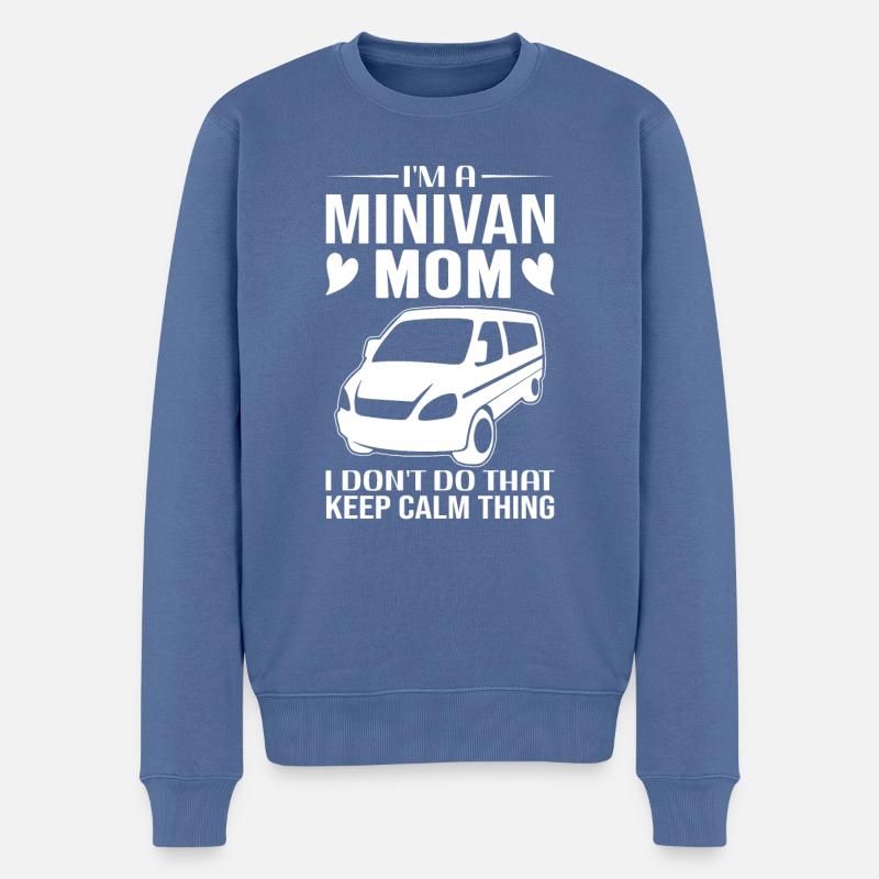 Minivan Moms Lifestyle Mom Drives Minivan Mamas - Männer Premium Bio Pullover - Taubenblau