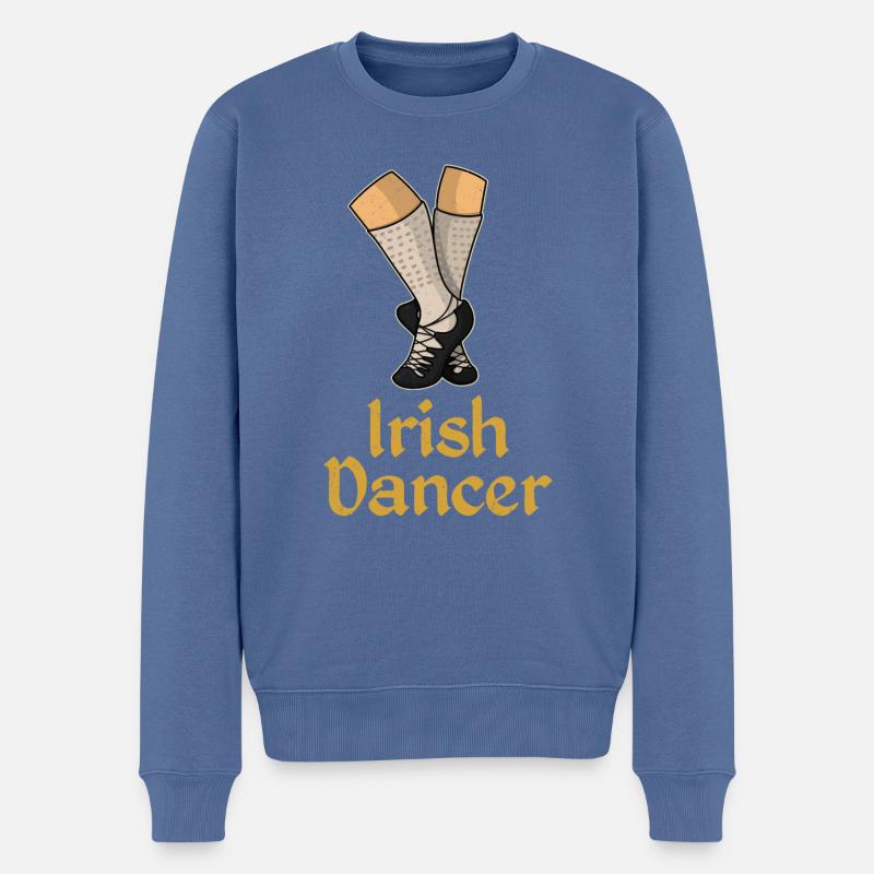 Danseuse Danseuse Danseuse irlandaise Danseuse - Pull Premium bio Homme - bleu pigeon