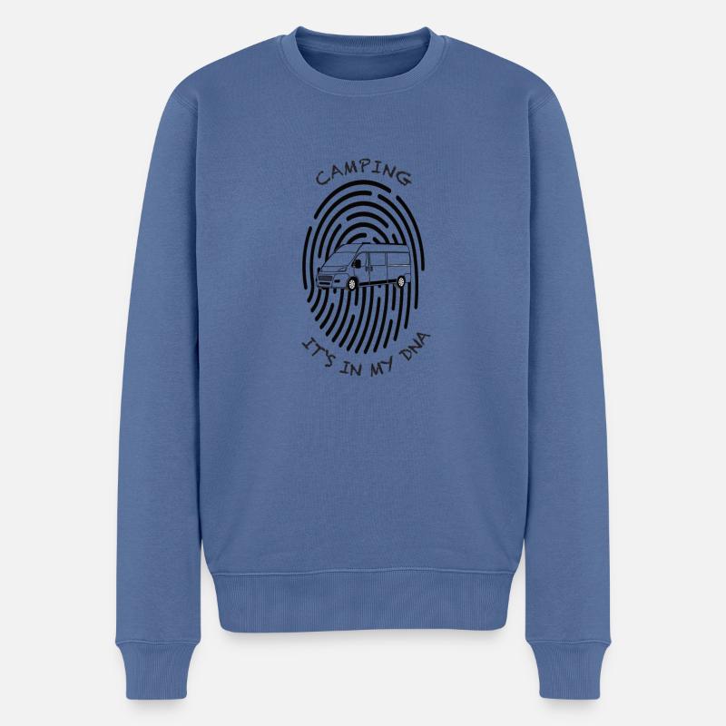 Camping its in my DNA - Pull Premium bio Homme - bleu pigeon