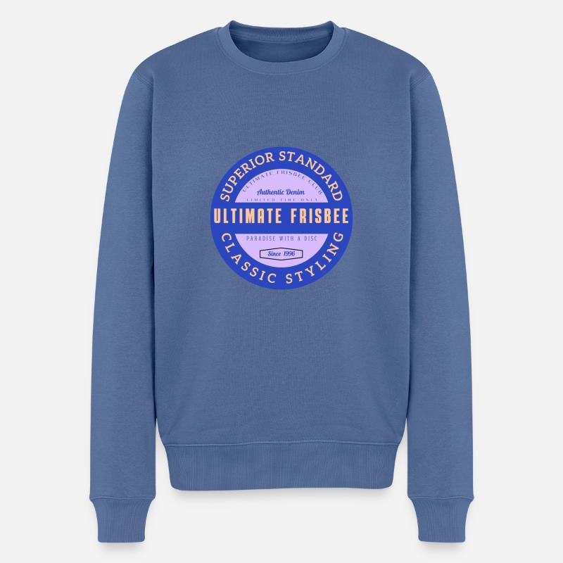 5 ulti authentic - Pull Premium bio Homme - bleu pigeon