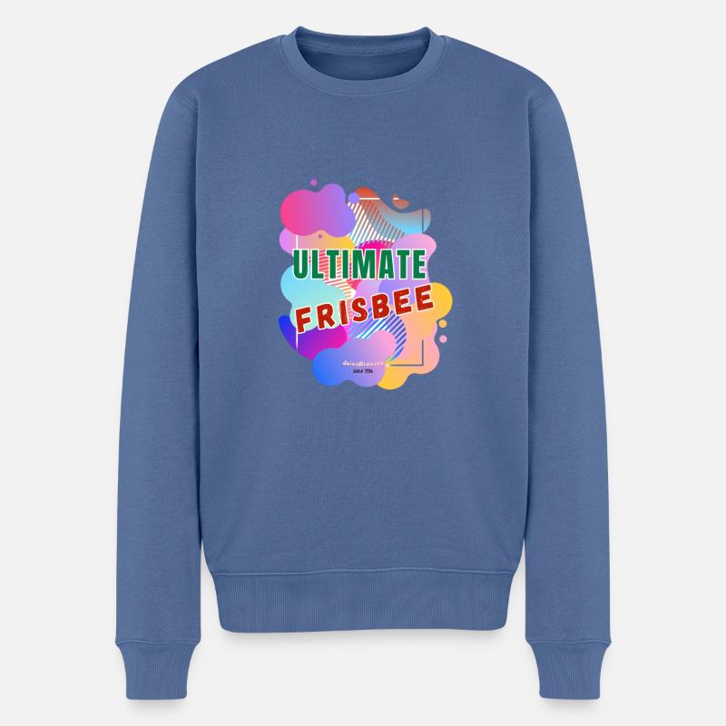 4 Ulti Cloud - Männer Premium Bio Pullover - Taubenblau