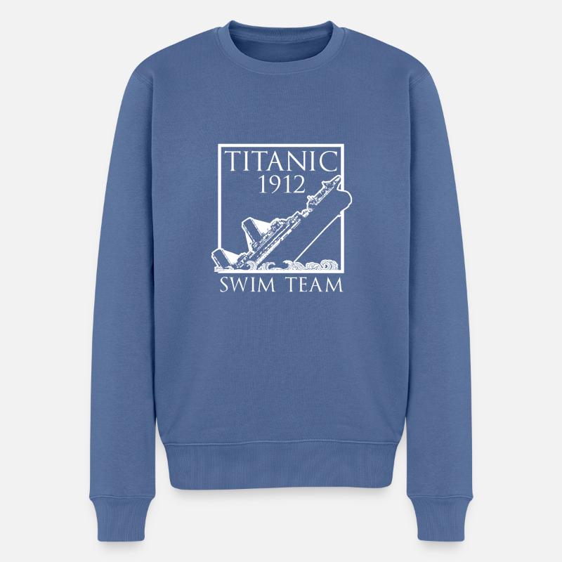 Titanic 1912 Swim Team Rettungsschwimmer - Männer Premium Bio Pullover - Taubenblau