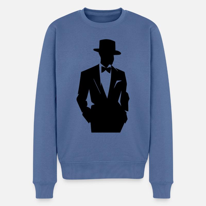 Complet - Pull Premium bio Homme - bleu pigeon