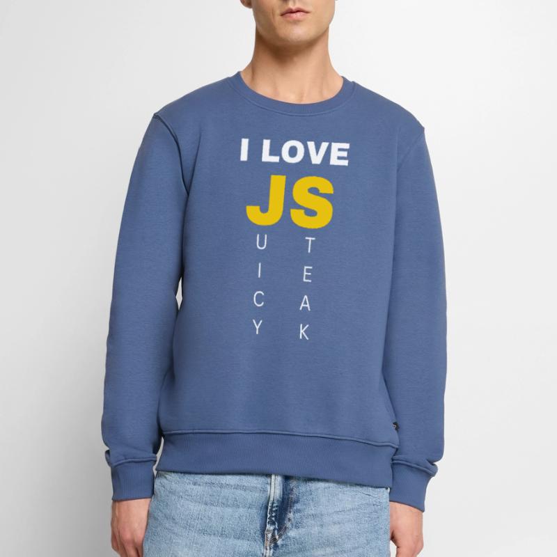 JavaScript web developer funny programming Men's Premium Organic Jumper