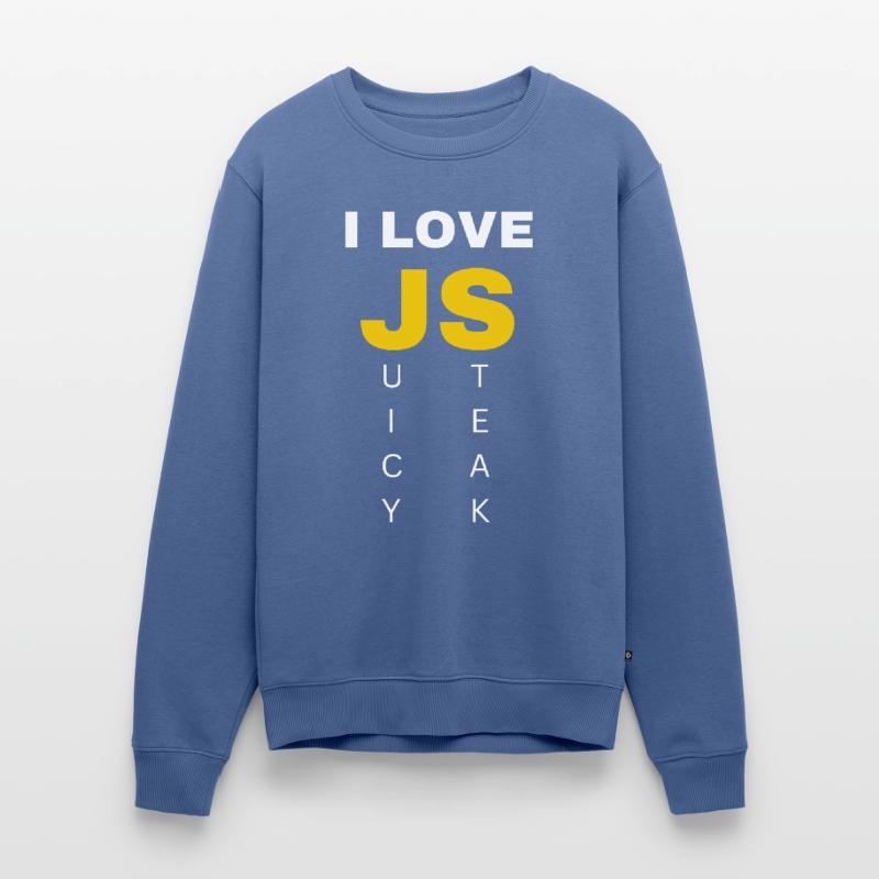 JavaScript web developer funny programming Men's Premium Organic Jumper