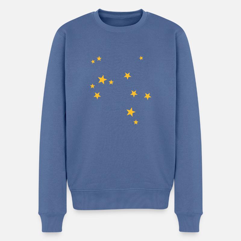Sagittarius starsign - Men's Premium Organic Jumper - stone blue