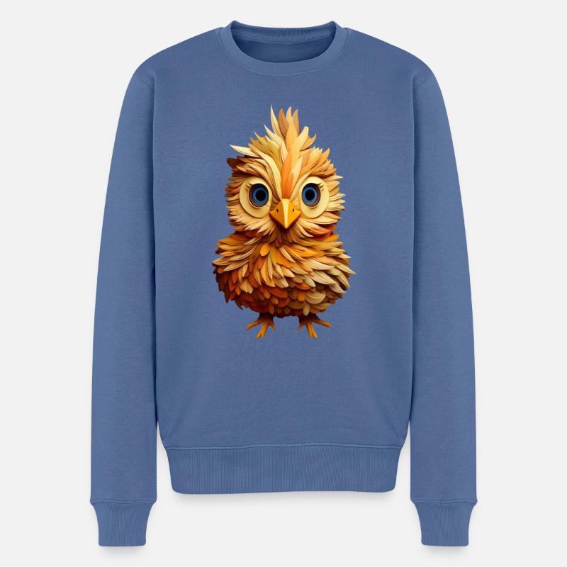 Conception de poussin de poulet - Pull Premium bio Homme - bleu pigeon