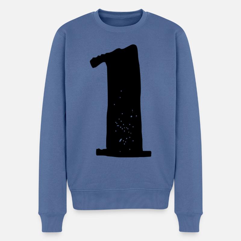 Maillot à 1 numéro - Pull Premium bio Homme - bleu pigeon