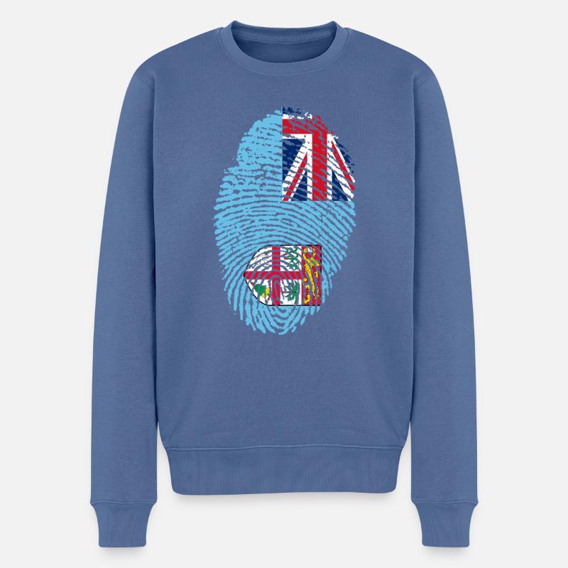 Fidji - Pull Premium bio Homme - bleu pigeon