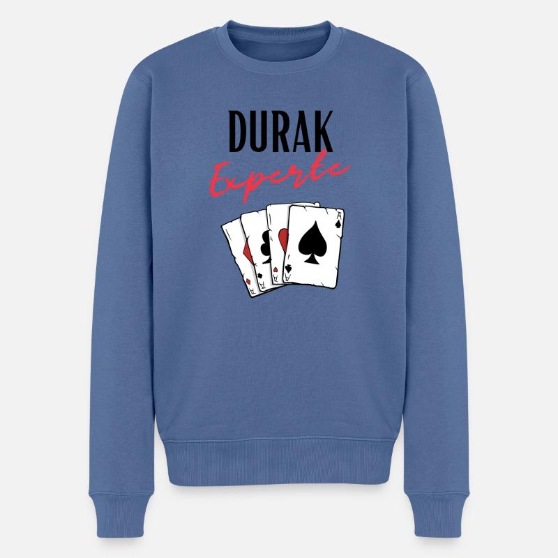 Durak Expert - Pull Premium bio Homme - bleu pigeon