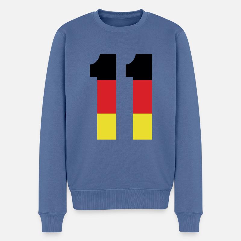 Maillot 11 numéros Allemagne - Pull Premium bio Homme - bleu pigeon