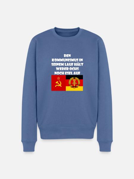DDR Spruch Geschenk Ossi Sowjetunion - Männer Premium Bio Pullover - Taubenblau
