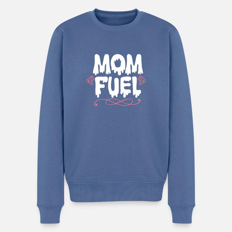 Mama - Männer Premium Bio Pullover - Taubenblau