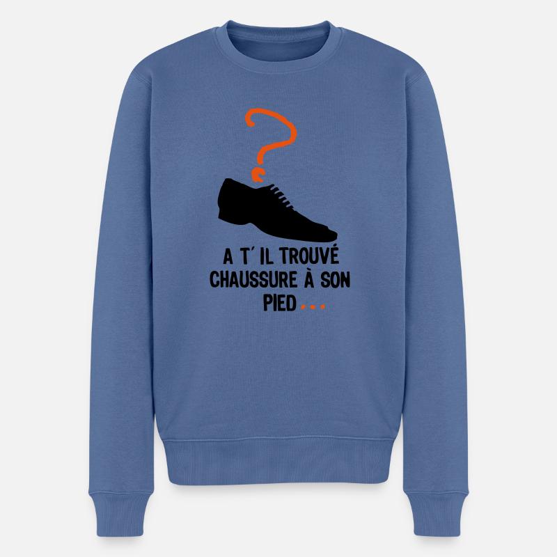 ist FT2 Schuh - Männer Premium Bio Pullover - Taubenblau