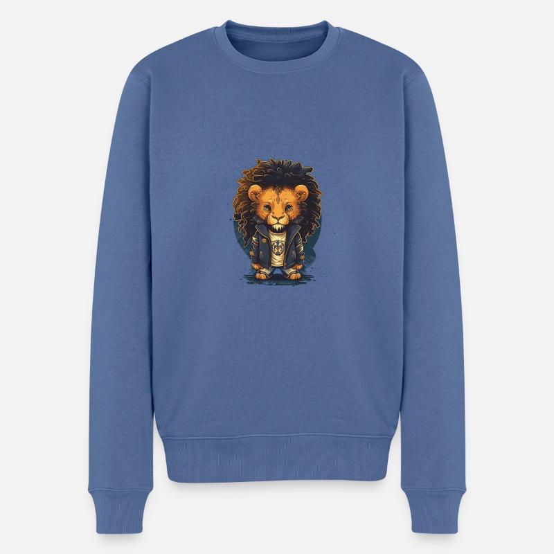 Lion King 2 - Männer Premium Bio Pullover - Taubenblau