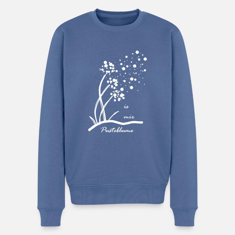 est mir Pusteblume 1 - Pull Premium bio Homme - bleu pigeon