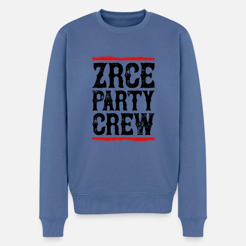 Zrce Party Crew - Männer Premium Bio Pullover - Taubenblau