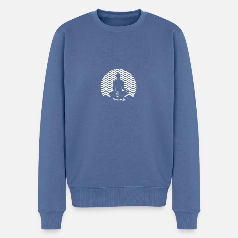 Guru A-hole - Pull Premium bio Homme - bleu pigeon
