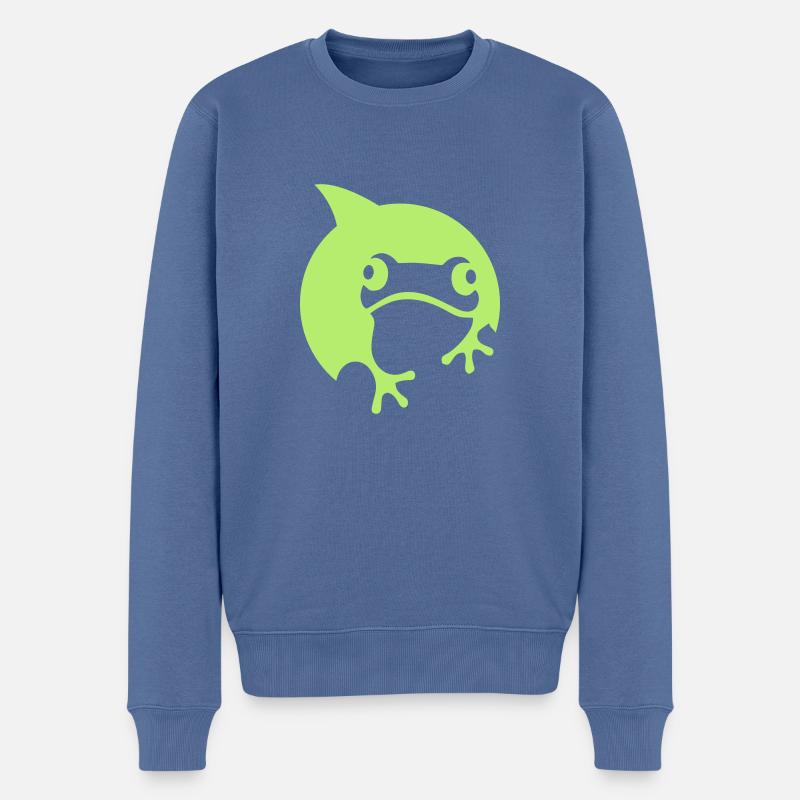 MASTERSCIATT Shirts - Männer Premium Bio Pullover - Taubenblau