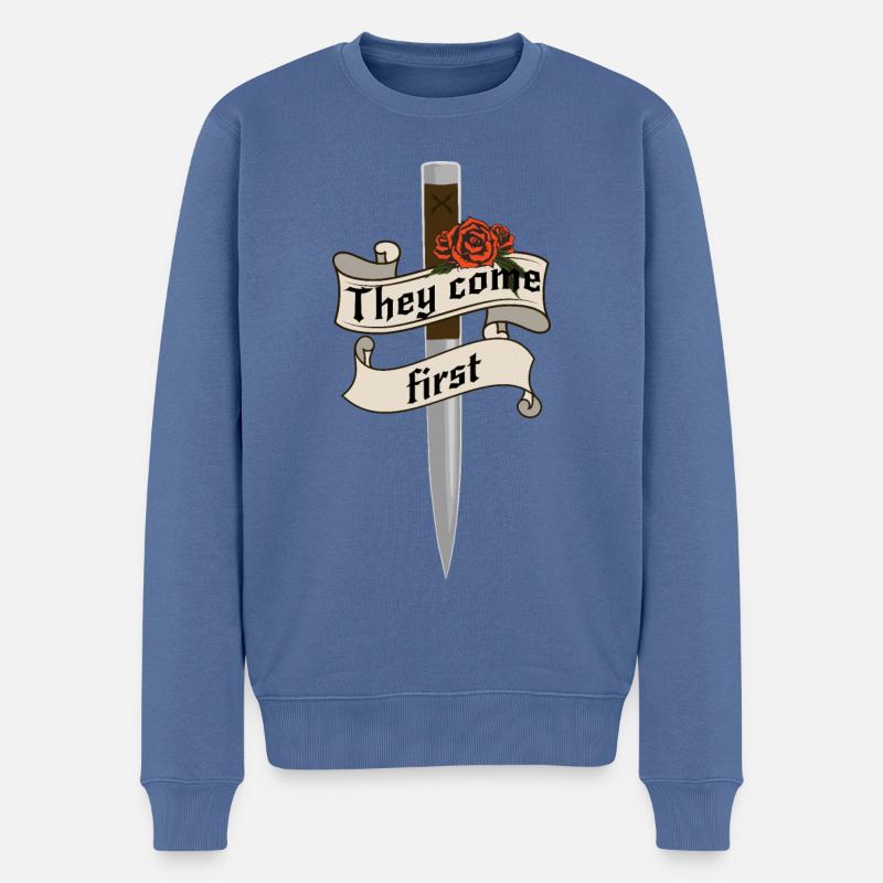 Vampire Academy - Männer Premium Bio Pullover - Taubenblau