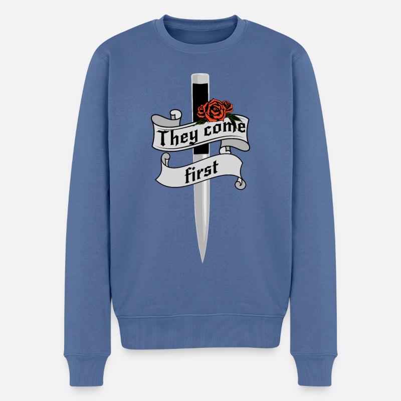 Vampire Academy - Männer Premium Bio Pullover - Taubenblau