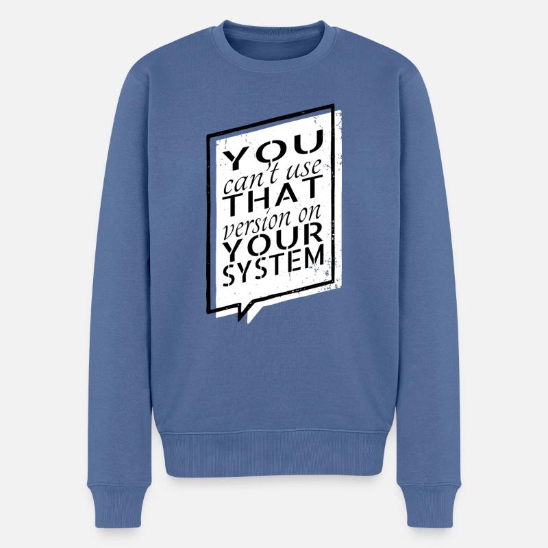 funny quote computers c sharp programming - Männer Premium Bio Pullover - Taubenblau
