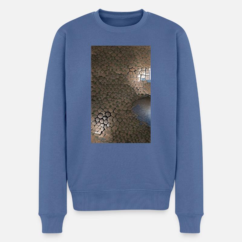 Den Weg in ein 3D-Wunderland ebnen - Männer Premium Bio Pullover - Taubenblau