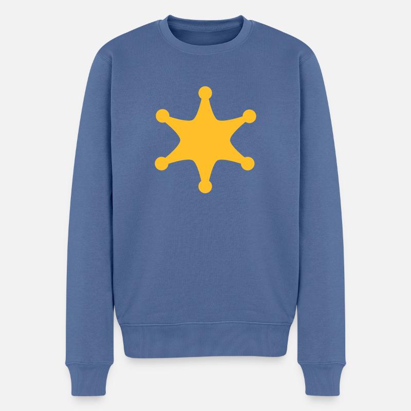 2541614 15815532 sheriff - Pull Premium bio Homme - bleu pigeon