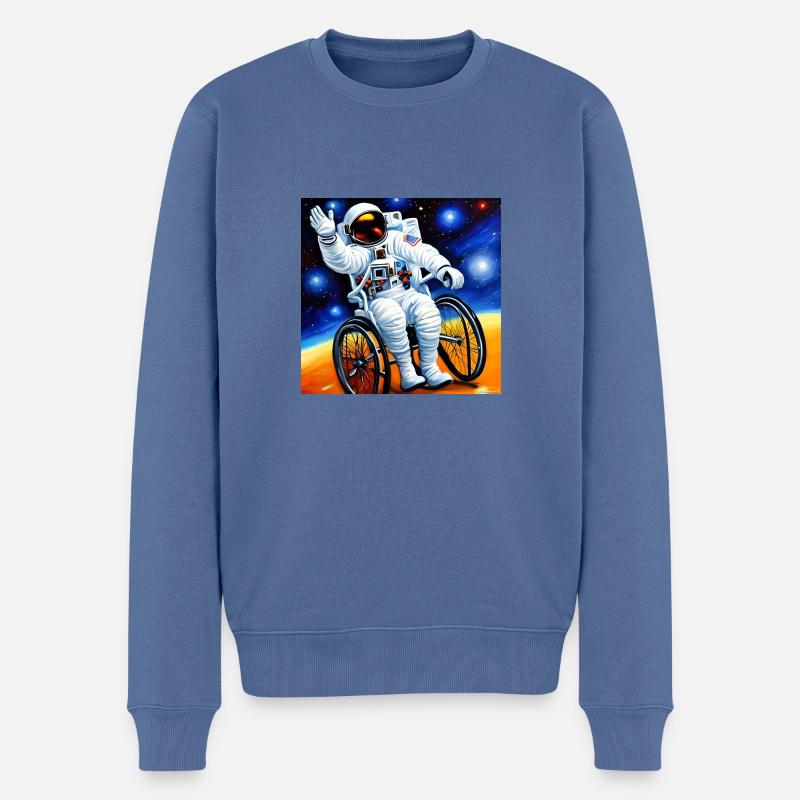 Inclusionaut - Männer Premium Bio Pullover - Taubenblau