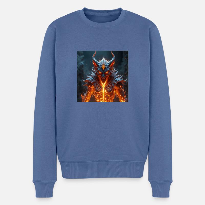 Hölluricus - Männer Premium Bio Pullover - Taubenblau
