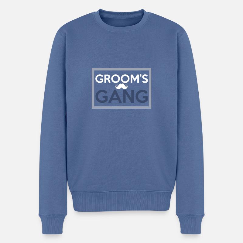 Équipe Groom - Pull Premium bio Homme - bleu pigeon
