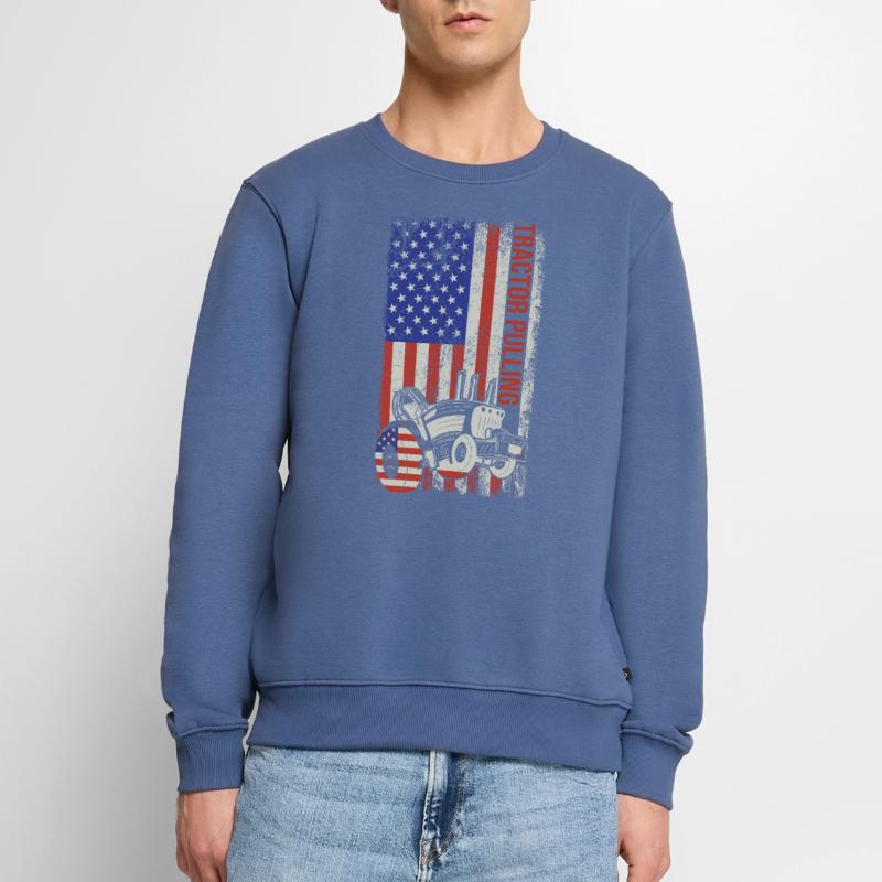 Tractor Pulling Tractor Driver Tractor Puller Männer Premium Bio Pullover