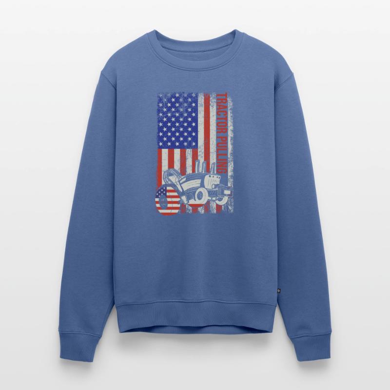 Tractor Pulling Tractor Driver Tractor Puller Männer Premium Bio Pullover