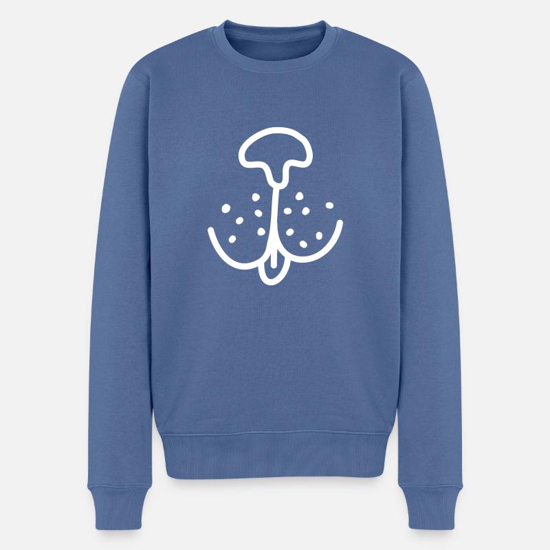 Hundeschnauze - Männer Premium Bio Pullover - Taubenblau