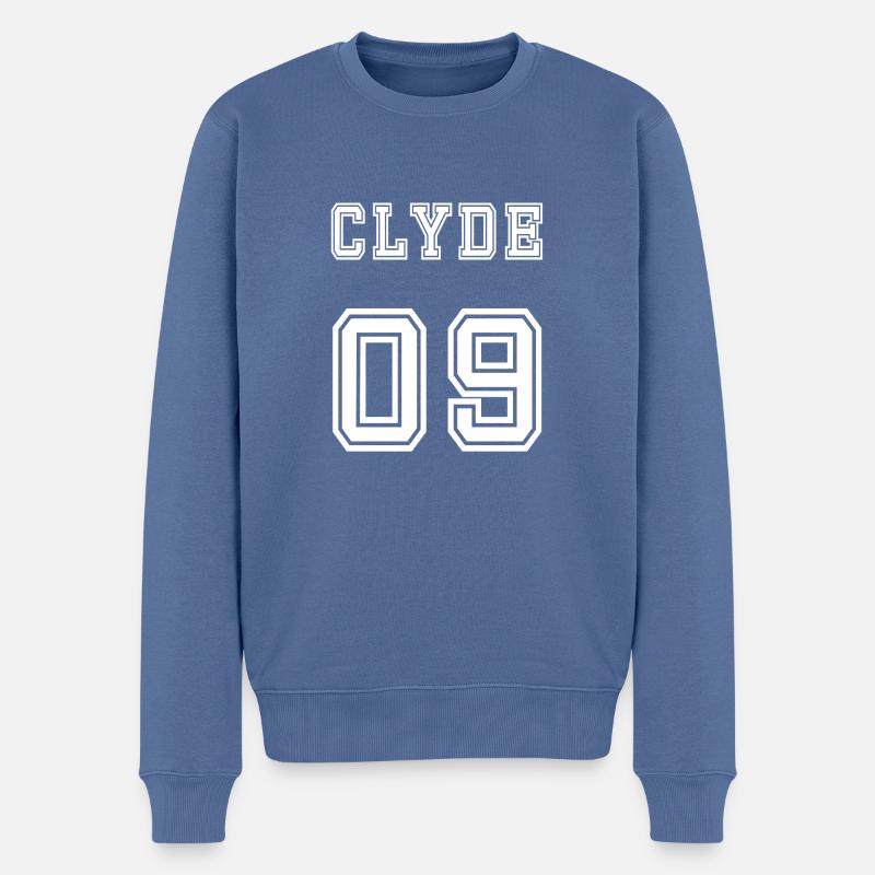 no name - Pull Premium bio Homme - bleu pigeon