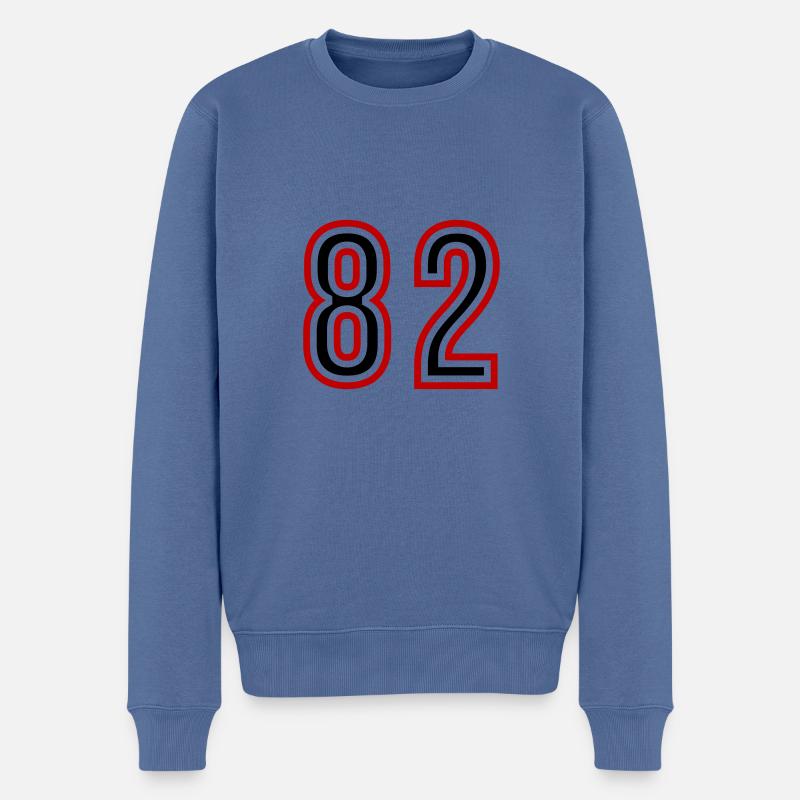 82 Nombre d’années Jersey - Pull Premium bio Homme - bleu pigeon
