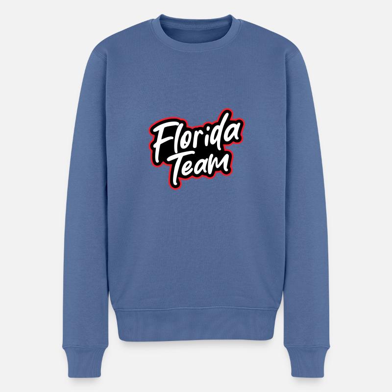 Florida Team - Männer Premium Bio Pullover - Taubenblau