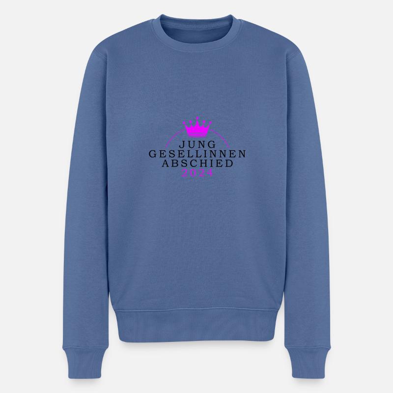 Junggesellinnenabschied 2024 Jga - Männer Premium Bio Pullover - Taubenblau